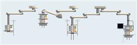 Pendant systems with DIN (German industrial standard) components